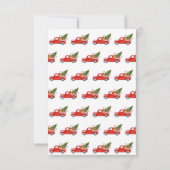 Custom Event Christmas Open House Red Truck Trendy Einladung (Rückseite)