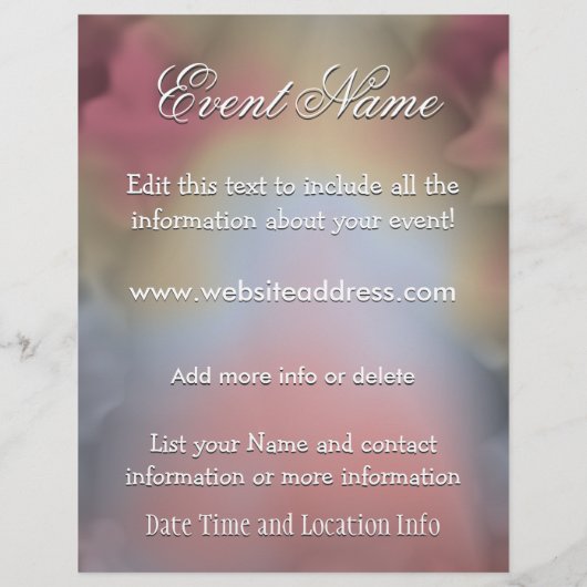 Custom Event Heaven Flyer (Hinten)