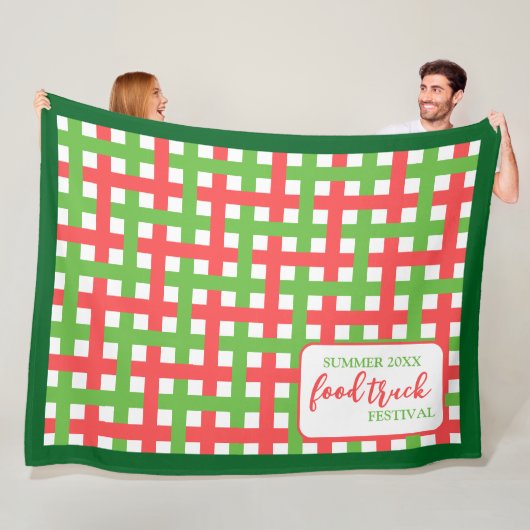 Custom Event Keepake Sommerfestival Picknick Fleecedecke (Beispiel)