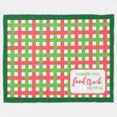 Custom Event Keepake Sommerfestival Picknick Fleecedecke (Vorderseite (Horizontal))