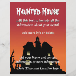 Custom Event Spuk House Flyer