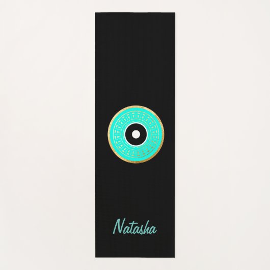 Custom Evil Eye Yoga Mat Yogamatte (Vorderseite)