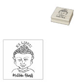 Custom Ex Libris, Buddha Book Gummistempel (Stempel)