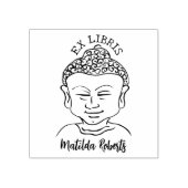 Custom Ex Libris, Buddha Book Gummistempel (Prägung)
