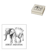 Custom Ex Libris, Elefantenbuch Gummistempel (Stempel)