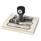 Custom Ex Libris Elegantes Vintages klassisches Zi Gummistempel (Stempel)