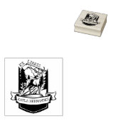 Custom Ex Libris, Forest Deer Book Gummistempel (Stempel)