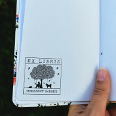 Custom Ex Libris, Forest Fox Book Gummistempel