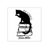 Custom Ex Libris, Modernes Library Niedlich Cat Bo Gummistempel (Prägung)