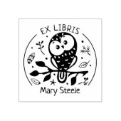 Custom Ex Libris, Niedliches Eule Book Gummistempel (Prägung)