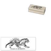 Custom Ex Libris, Tiger Book Gummistempel (Stempel)