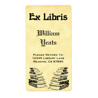 Custom Ex Libris Vintag Books Labels