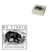 Custom Ex Libris, Wild Bären Book Gummistempel (Stempel)