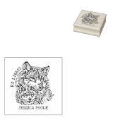 Custom Ex Libris Wolf Buchzeichen Gummistempel (Stempel)