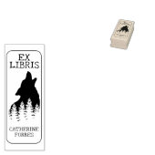 Custom Ex Libris, Wolf Library Book Gummistempel (Stempel)