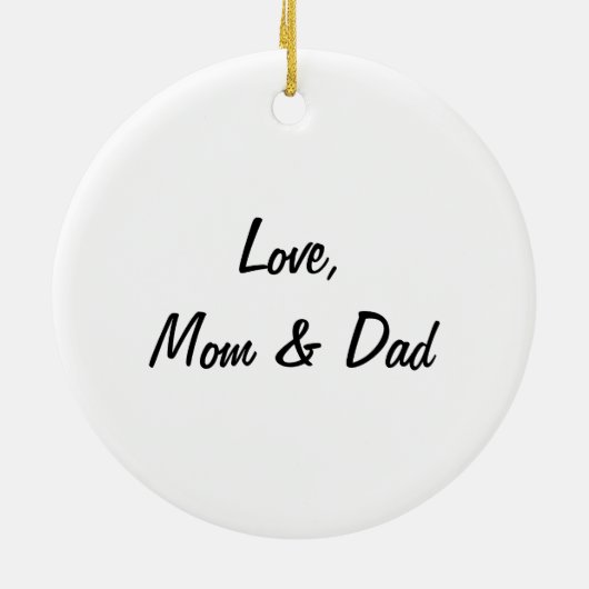 Custom Expectant Couple With Dog Ornament (Hinten)