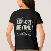 Custom Explore Beyond Camping Crew 2026 Tri-Blend Shirt (Rückseite)