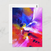 Custom Expressionist Moderne Abstrakte Kunstmalere Postkarte (Vorne/Hinten)
