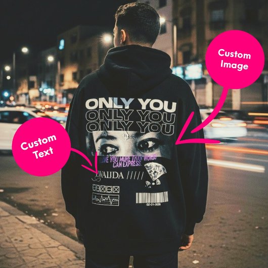 Custom Eyes Image & Name | Personalized  Hoodie