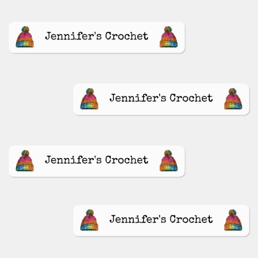 Custom Fabric Closing Labels Crochet Wooly Hat Etiketten (Gruppe)
