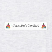 Custom Fabric Closing Labels Crochet Wooly Hat Etiketten (Design 1)