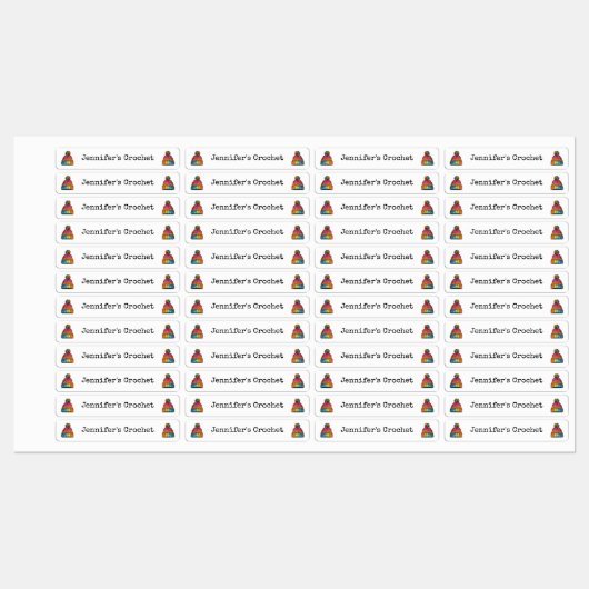 Custom Fabric Closing Labels Crochet Wooly Hat Etiketten (Blatt)