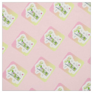 CUSTOM FABRIC - MOJITO RECIPE COCKTAIL ART STOFF