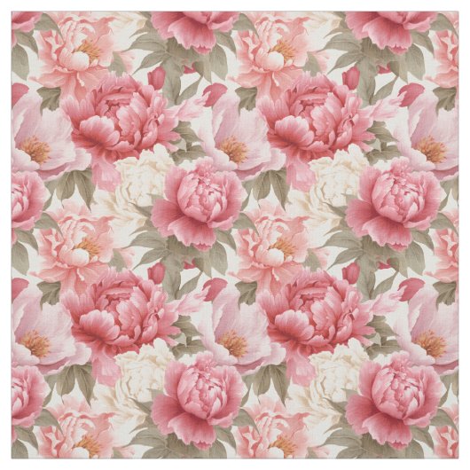 Custom Fabric-Pink Peony Stoff (Muster)