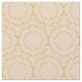 Custom Fabrics Champagne & Gold Blumenkreis Stoff (Nahaufnahme)