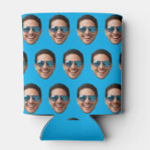 Custom Face Birthday Favors Bachelor Party Blue  Dosenkühler (Rückseite)