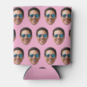 Custom Face Birthday Favors Bachelor Party Pink Dosenkühler (Vorderseite)