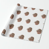 Custom Face Birthday Party Custom Baby Foto Gesche Geschenkpapier (Ungerollt)