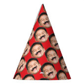 Custom Face Birthday Red Partyhütchen (Links)