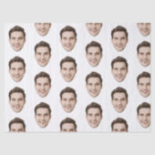 Custom Face Birthday Wedding Personalisiertes Logo Seidenpapier (Vorderseite)