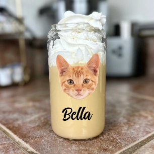 Custom Face Cat Mama Pet Liebhaber Personalisierte Dosenglas