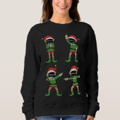 Custom Face Christmas Elf Sweatshirt: Personalized Sweatshirt (Vorderseite)