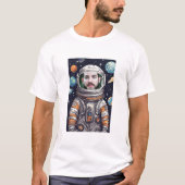Custom Face Cut Out Astronaut Photo T-Shirt -Fyunn (Vorderseite)