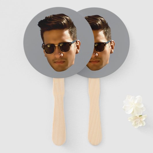 Custom Face Cutout Bachelor Party Geburtstag Fächer (Vorne und Hinten)