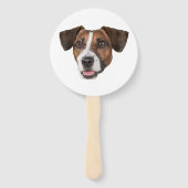 Custom Face Dog Cutout Junggeselinnen-Abschied Geb Fächer (Vorderseite)
