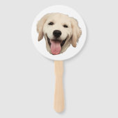 Custom Face Dog Cutout Junggeselinnen-Abschied Geb Fächer (Rückseite)
