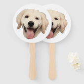 Custom Face Dog Cutout Junggeselinnen-Abschied Geb Fächer (Vorne und Hinten)