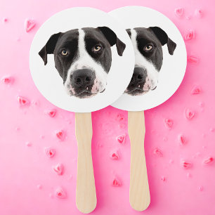 Custom Face Dog Cutout Junggeselinnen-Abschied Geb Fächer