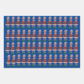 Custom Face Foto Elf Weihnachten Personalisiertes  Geschenkpapier Set (Vorderseite 2)