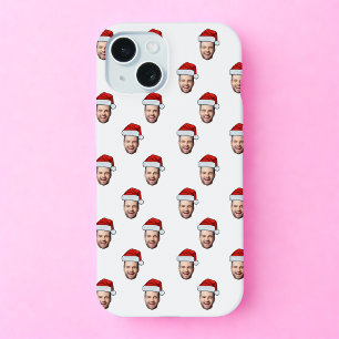 Custom Face Foto Weihnachtsmannmütze Weihnachtsges iPhone 15 Hülle