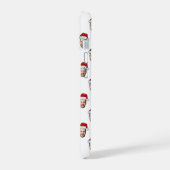 Custom Face Foto Weihnachtsmannmütze Weihnachtsges iPhone 15 Hülle (Linke Seite)