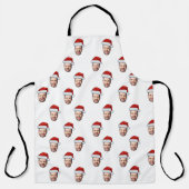 Custom Face Foto Weihnachtsmannmütze Weihnachtsges Schürze (Vorderseite)