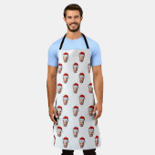 Custom Face Foto Weihnachtsmannmütze Weihnachtsges Schürze (Getragen)