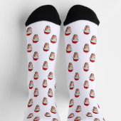 Custom Face Foto Weihnachtsmannmütze Weihnachtsges Socken (Oben)