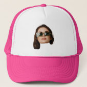 Custom Face Funny Birthday Truckerkappe (Vorderseite)