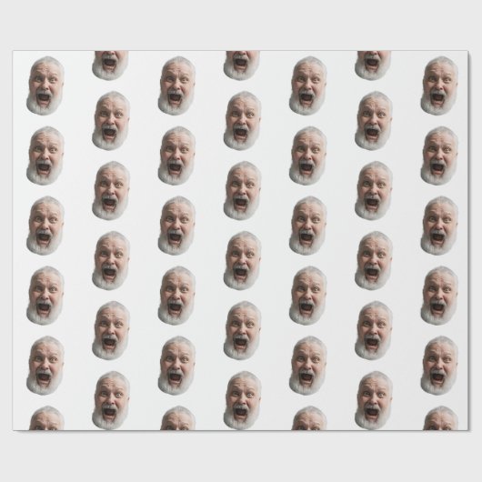 Custom Face Gift Wrap Geschenkpapier (Flach)